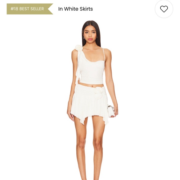 Lovers + Friends white skirt and top set! Original $326.00 without taxes & fees - Picture 1 of 8